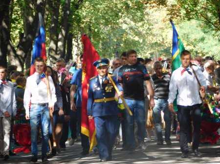 Митинг, посвящённый 73 – й годовщине освобождения города от фашистских захватчиков