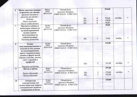 План закупок, которые осуществляются без проведения процедур закупок на бюджетный период октябрь-декабрь 2016 года (Форма № 21)