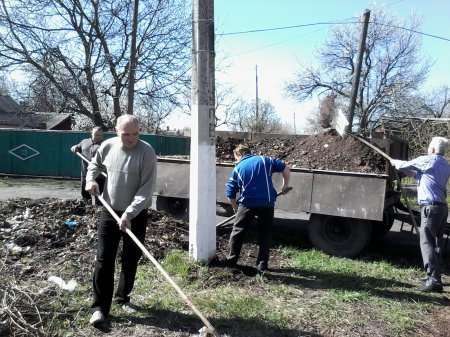 Общегородской субботник на поселке Пелагеевка